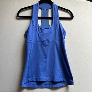 Lululemon Athletica Scoop neck Women's Blue Sleeveless Tank Top Sz 6